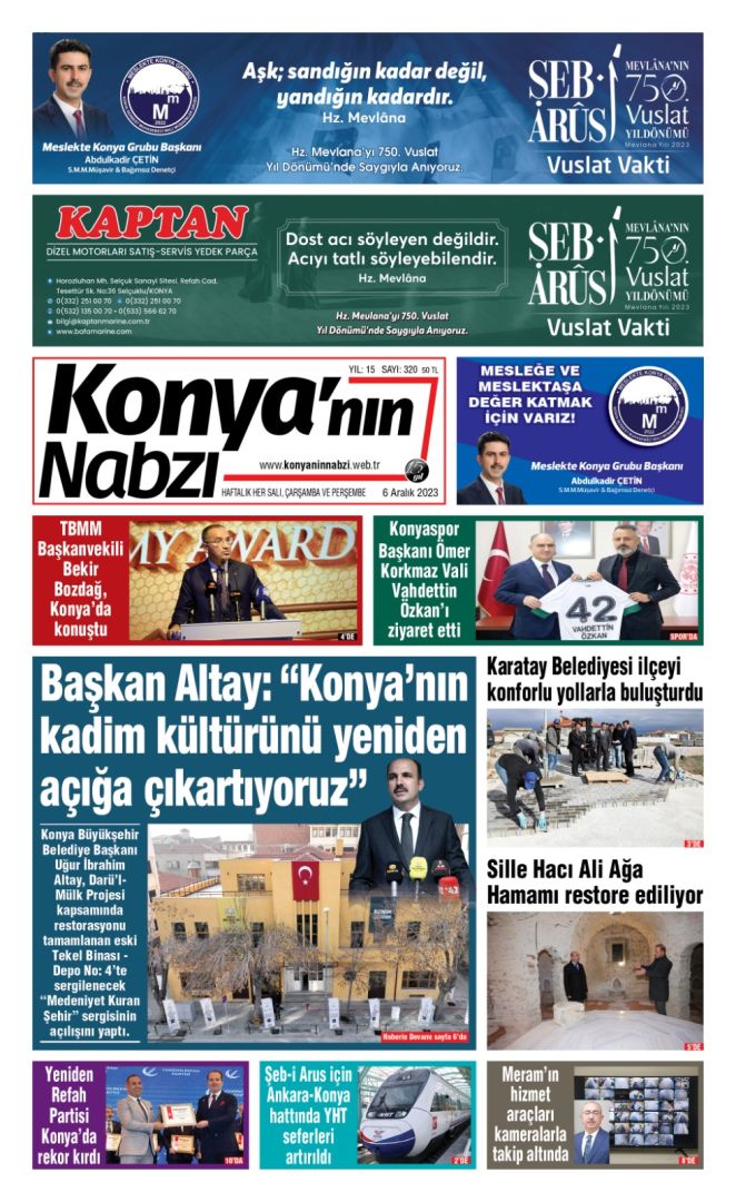 Konya'nın Nabzı Gazetesi -320
