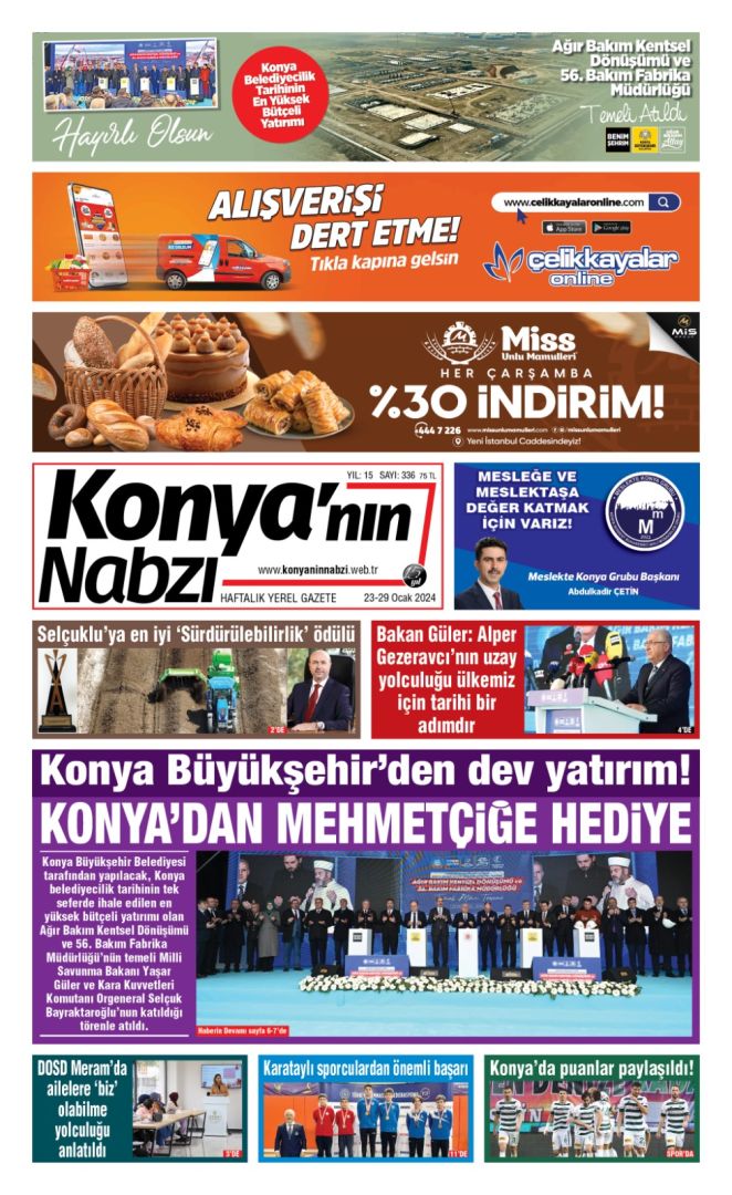 Konya'nın Nabzı Gazetesi -336