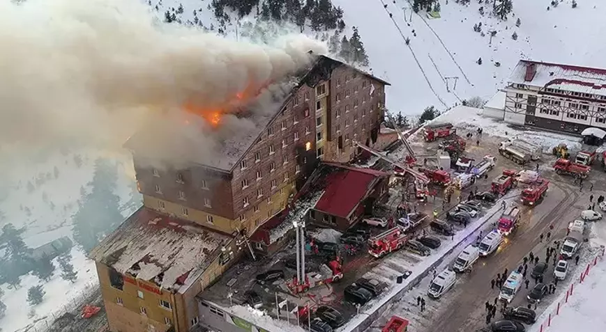 Kartalkaya'daki otel yangınına ilişkin tutuklananların sayısı 15'e yükseldi