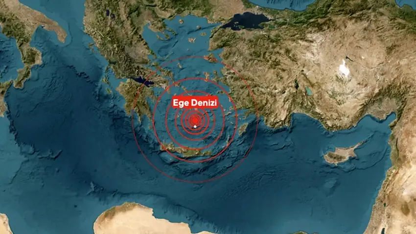 Ege Deniz'inde 5.2 büyüklüğünde deprem! İzmir ve çevre illerden de hissedildi