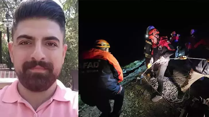 Konya'da kayıp öğretmenin 135 metrelik uçuruma düşen aracının yanında cesedi bulundu