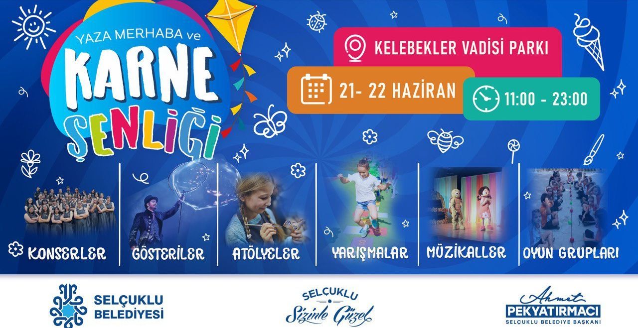 Selçuklu Belediyesi’nden çocuklara özel karne şenliği