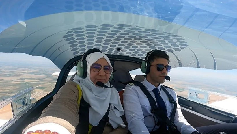 Annesini uçuran pilot! Levent’in ilk yolcusu kendi annesi oldu
