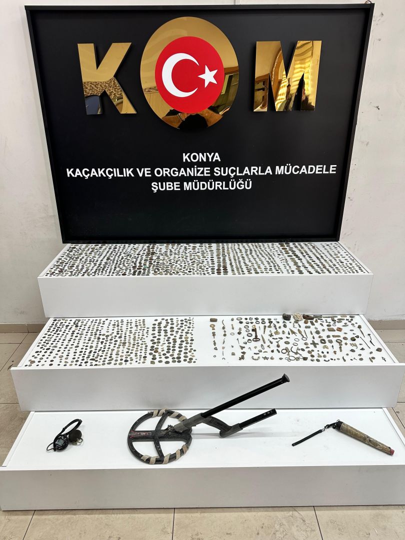 Konya’da Tarihi Eser Operasyonu: Bini Aşkın Sikke Ele Geçirildi