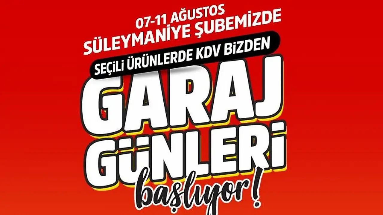 Çelikkayalar Market 'Garaj Günleri' Coşkusu Süleymaniye Şubesi'ne Taşınıyor!