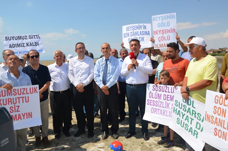 CHP'li Milletvekillerinden Beyşehir Gölüne sahip çıkma mesajı
