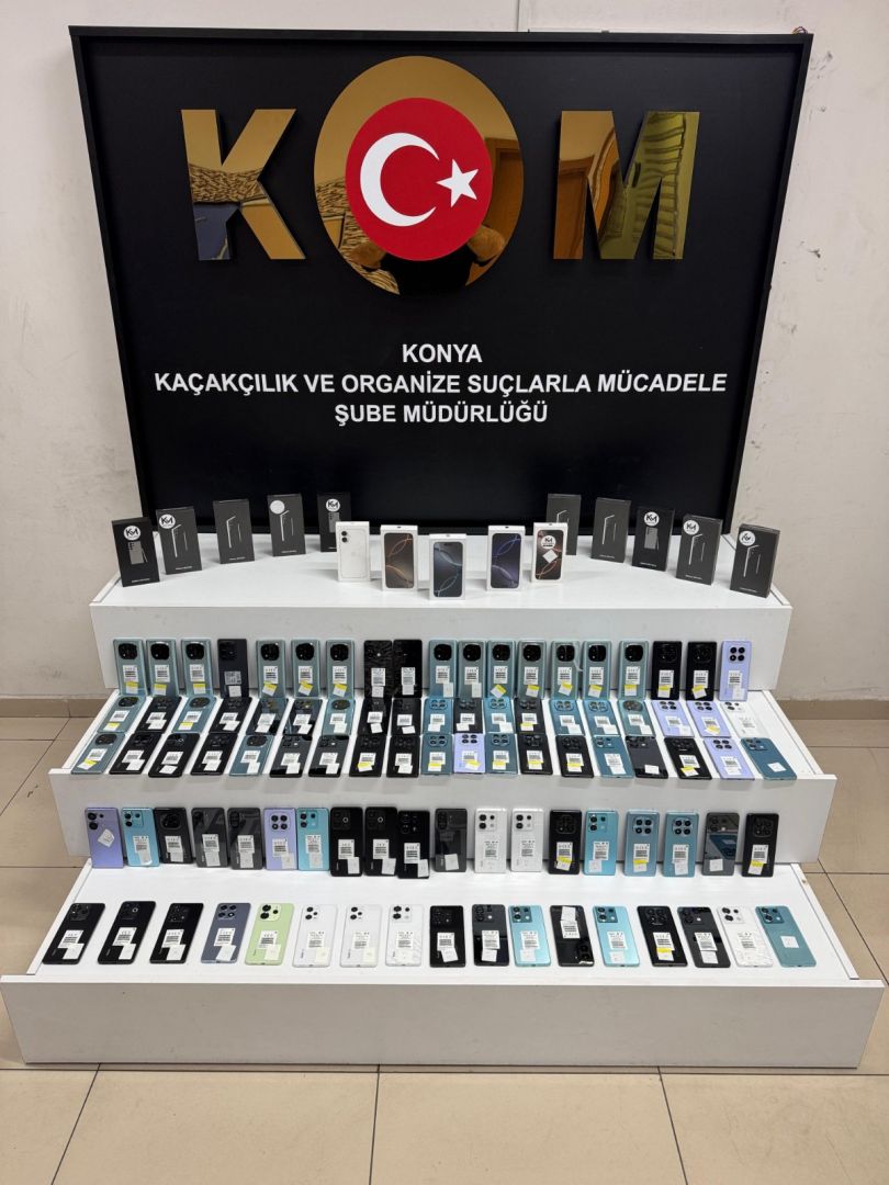 Konya'da 2,5 Milyon TL Değerinde Kaçak Cep Telefonu Ele Geçirildi