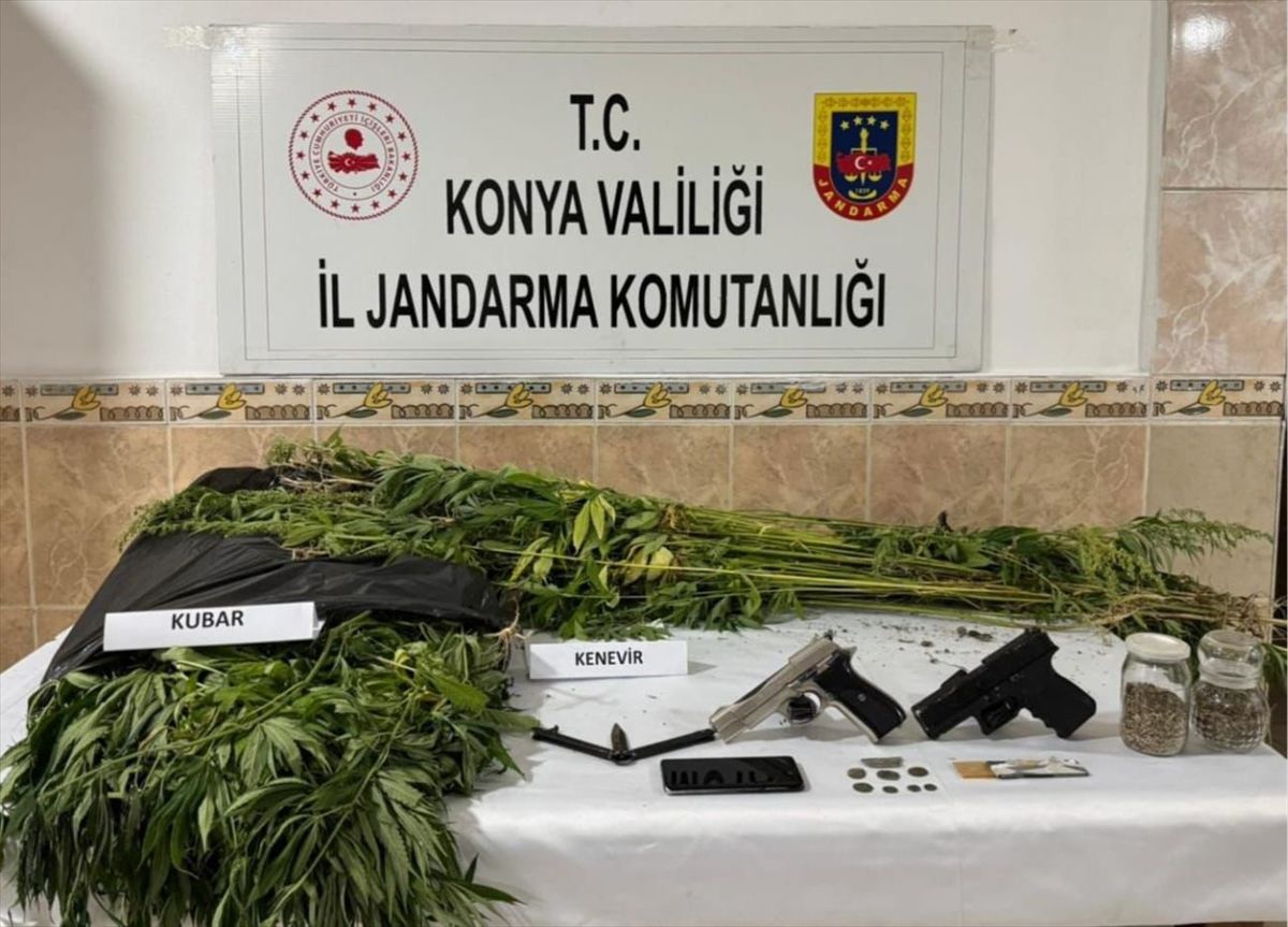 Konya'da tarihi eser ve uyuşturucu operasyonunda yakalanan 3 şüpheli tutuklandı