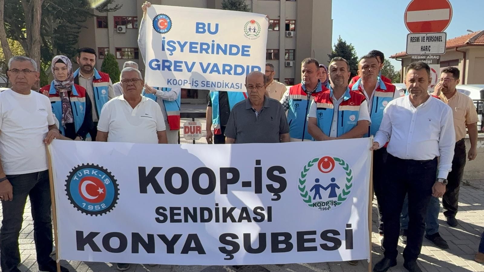 Koop-İş Sendikası Konya’da grev başlattı