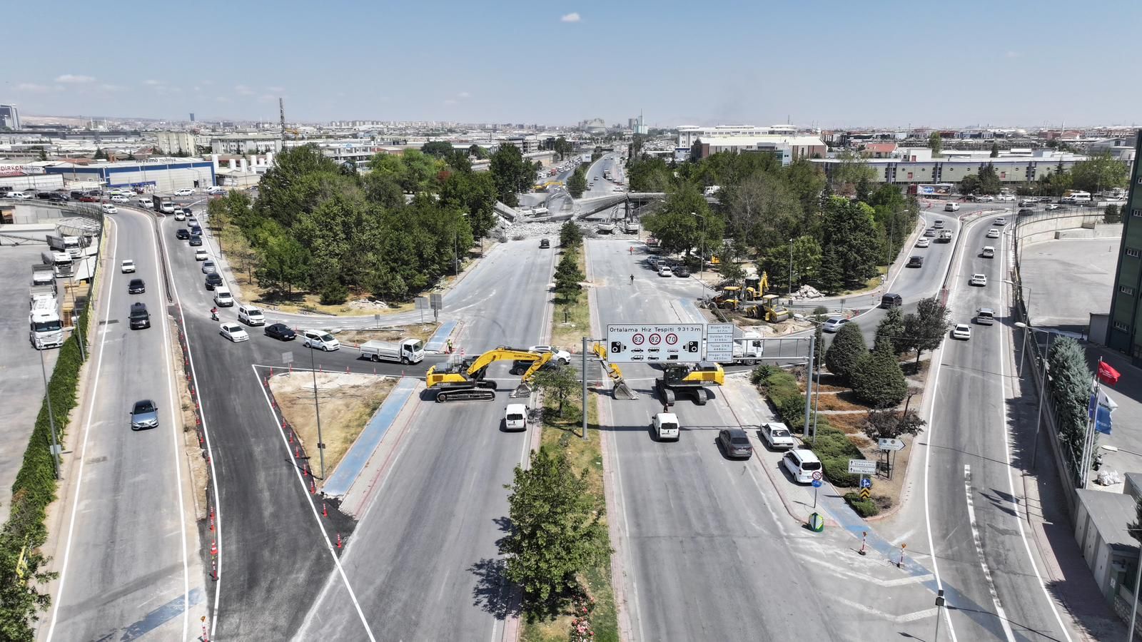 Marangozlar Köprülü Kavşağı’nda Yenileme Çalışmaları Başladı