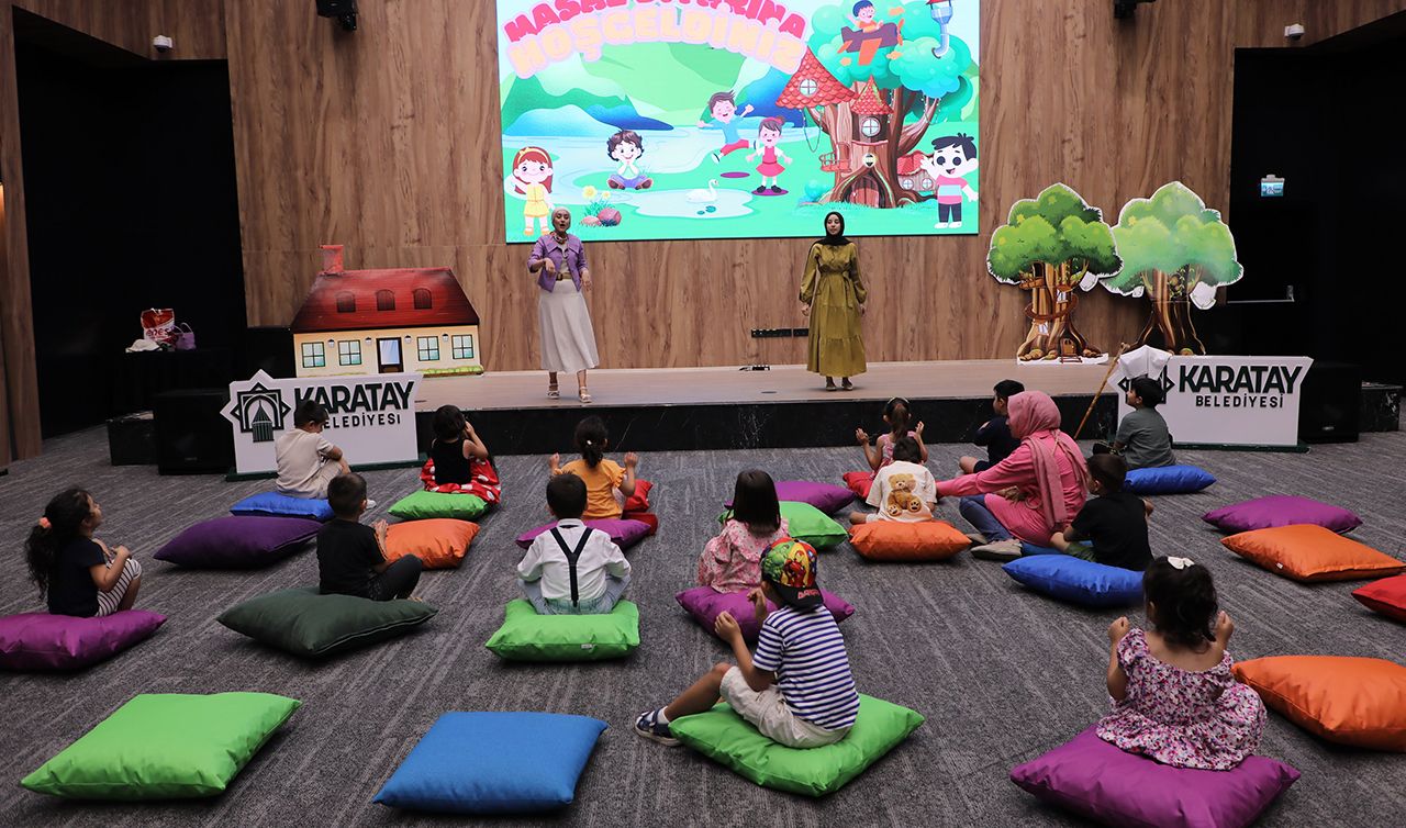 Minikler "Hoş Kubbe Masal Atölyesi'ni" çok sevdi