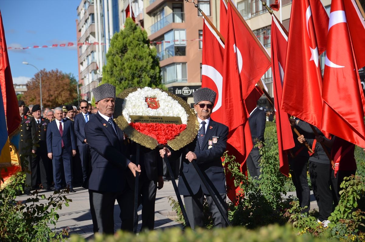Konya ve çevre illerde 19 Eylül Gaziler Günü nedeniyle tören düzenlendi