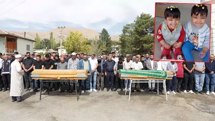 Konya’da gözyaşları sel oldu… Kazada ölen 3 yaşındaki ikizler toprağa verildi