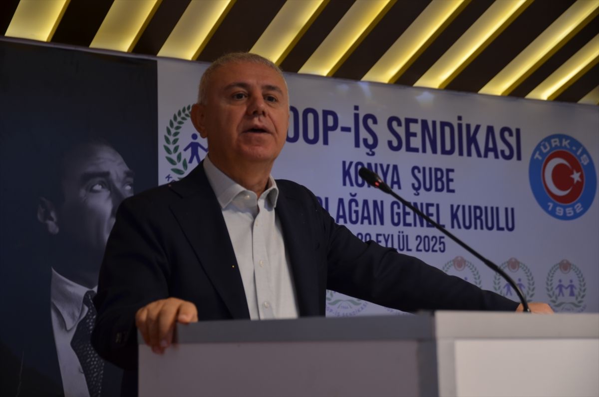 TÜRK-İŞ Genel Başkan Yardımcısı Eyüp Alemdar, Konya'da genel kurula katıldı