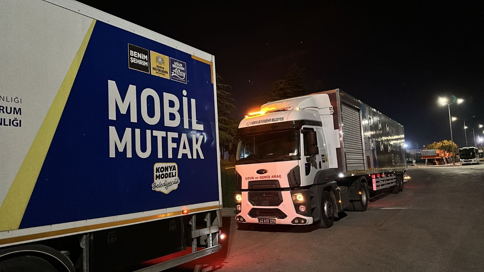 Konya Balıkesir için tek yürek oldu! Yardım konvoyu gece yarısı yola çıktı