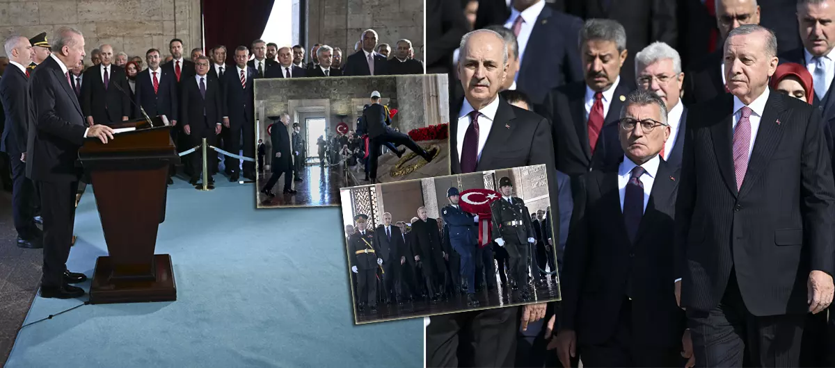 Türkiye Cumhuriyeti 102. yaşında... Başkan Erdoğan ve devlet erkanı Anıtkabir'de