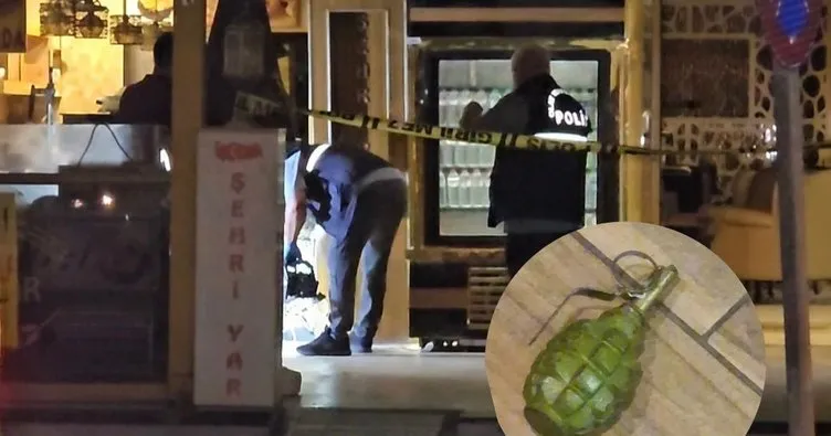 Kafeye pimi çekilmemiş el bombası atıldı! 1 Gözaltı
