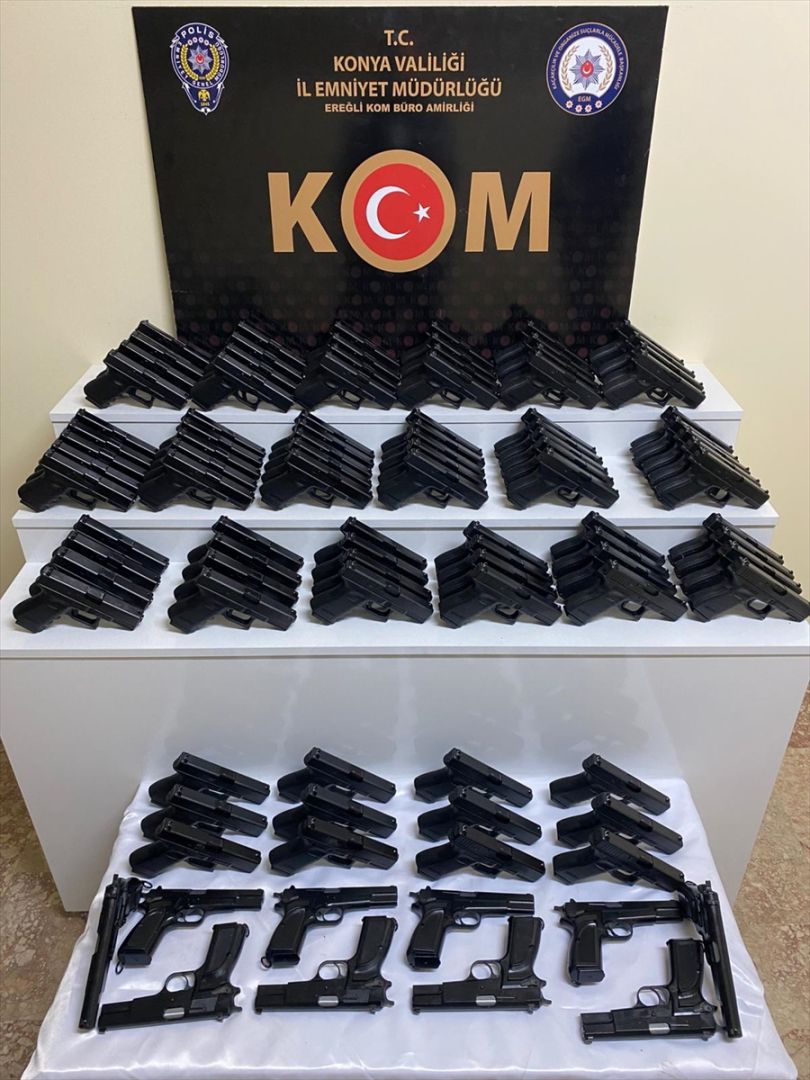 Konya'da silah kaçakçılığı operasyonunda 1 şüpheli yakalandı