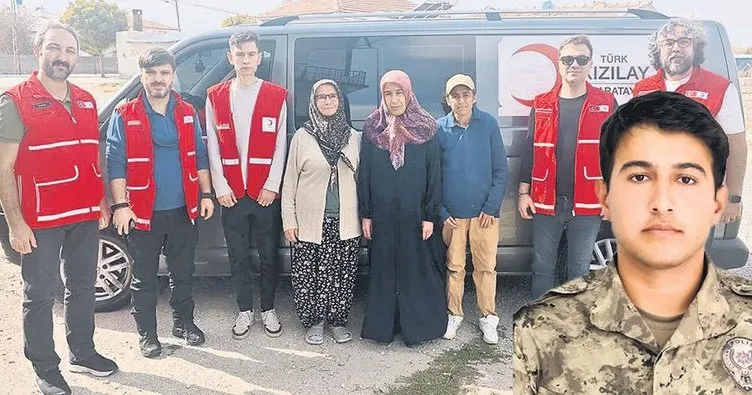 Şehit polisin vasiyetini Kızılay yerine getirdi