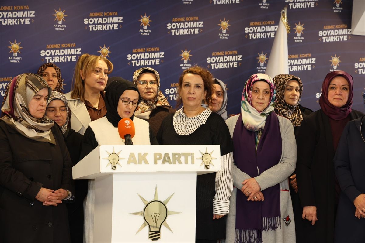 AK Parti Konya Kadın Kolları'ndan Kadına Yönelik Şiddetle Mücadele mesajı