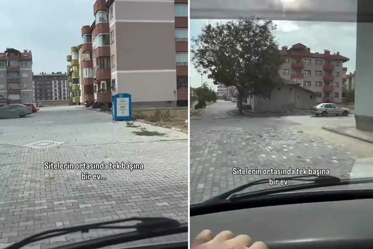 Yer Konya... Görenler gözlerine inanamıyor! İşte koca sitenin içindeki müstakil evin sırrı