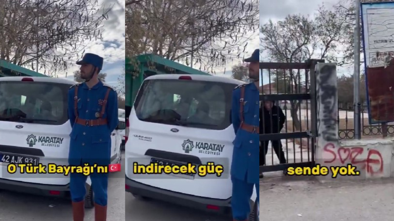 Konya'da öğrenciler ile İngiliz askeri arasındaki tartışmayı milyonlar izledi: Kısa sürede viral oldu! 