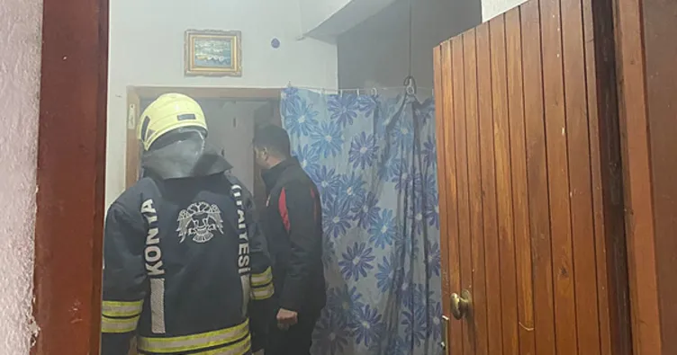 Yer Konya...Aile içi kavga ihbarına gelen polislerin üzerine ateş açıp yangın çıkardı!