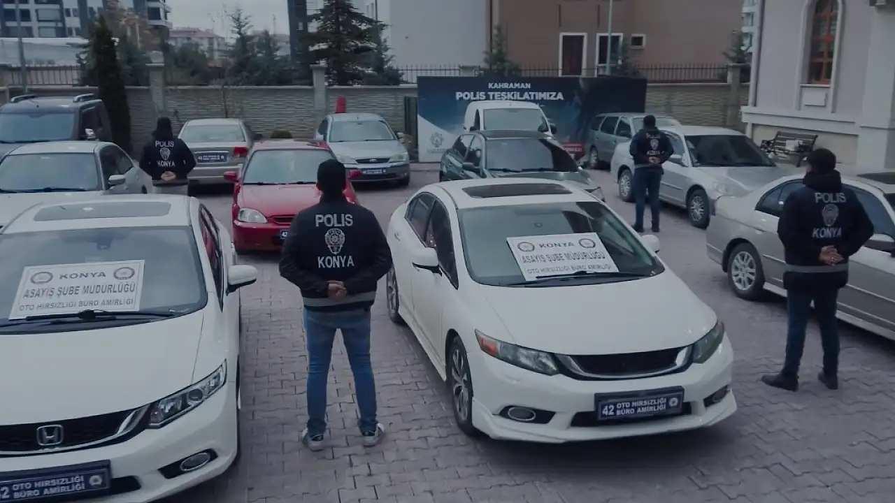 Konya'da "Change araç" çetesine yönelik operasyon