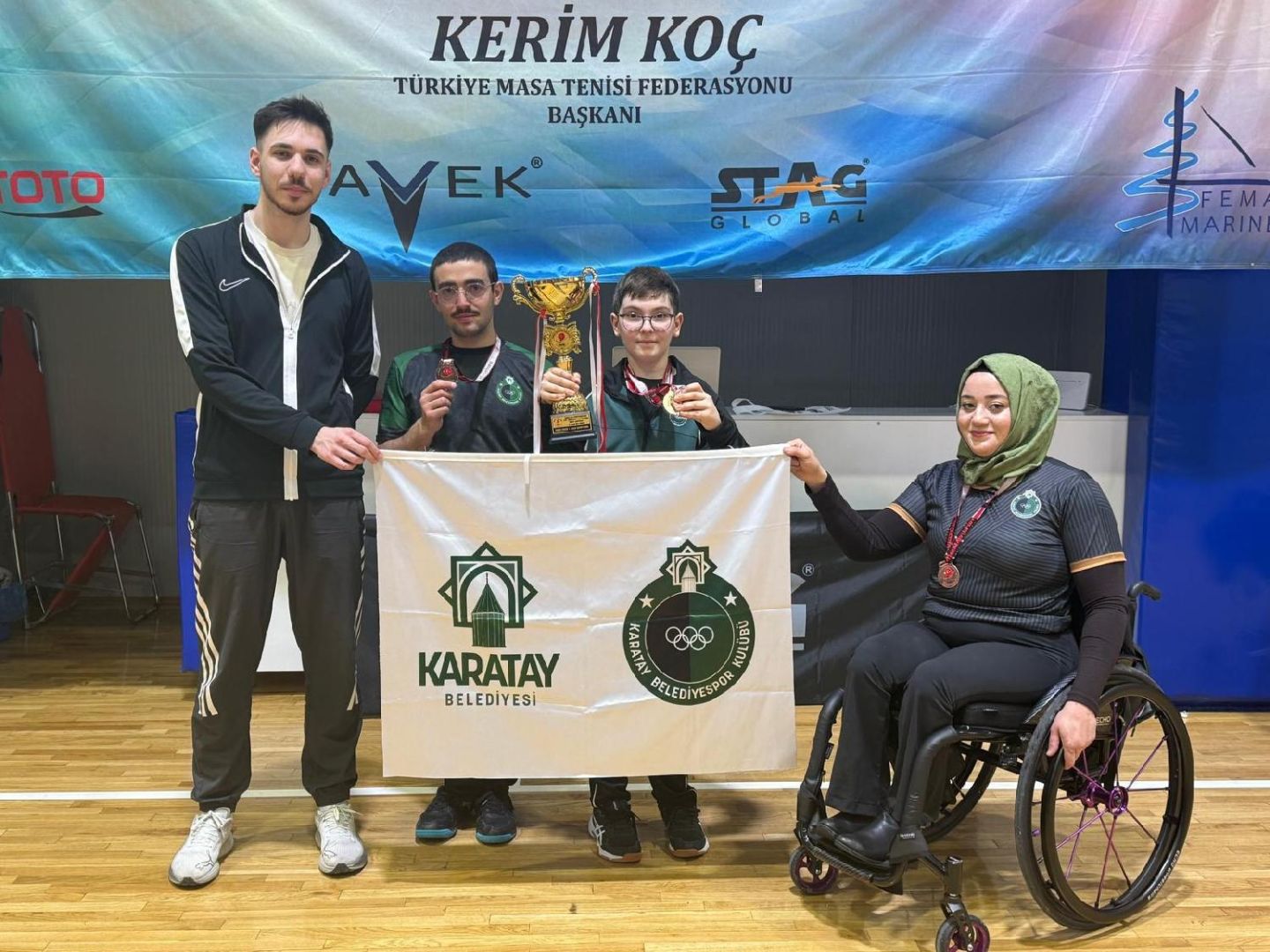 Paralimpik masa tenisi takımından 5 madalya