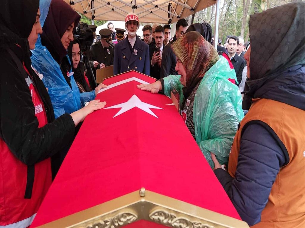 Konya Şehidini Uğurladı