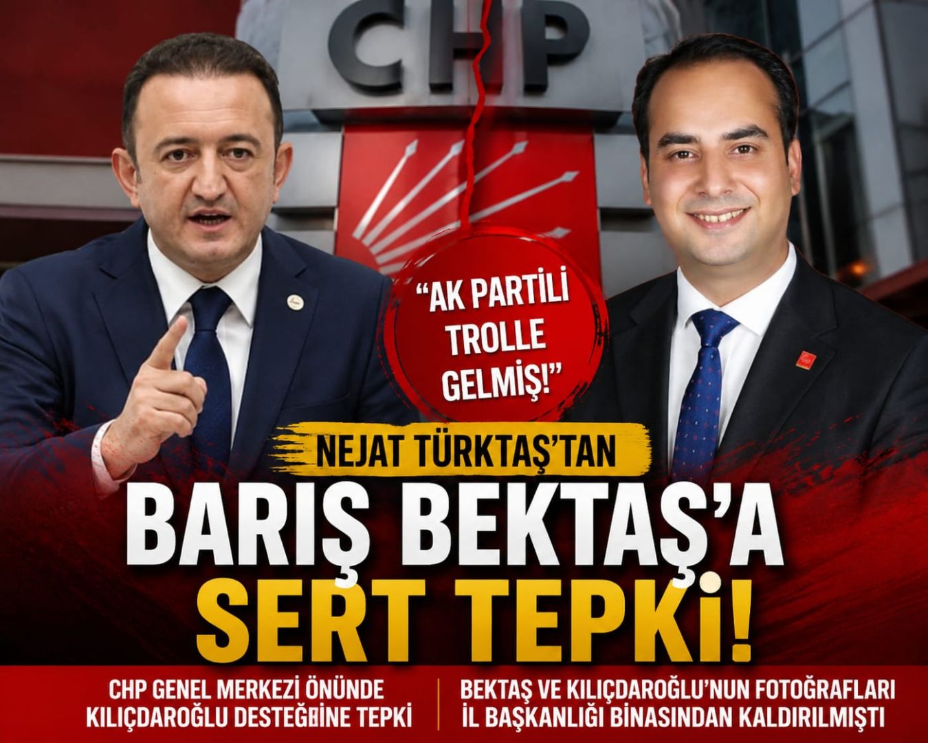 CHP Konya’da Gerilim Büyüyor: Nejat Türktaş’tan Barış Bektaş’a Sert Tepki