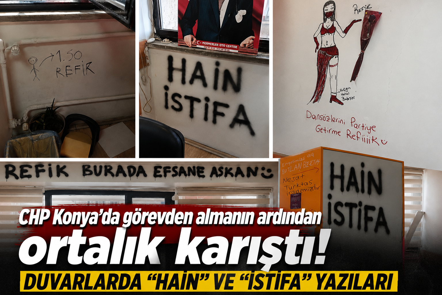 CHP Konya’da görevden almanın ardından ortalık karıştı!