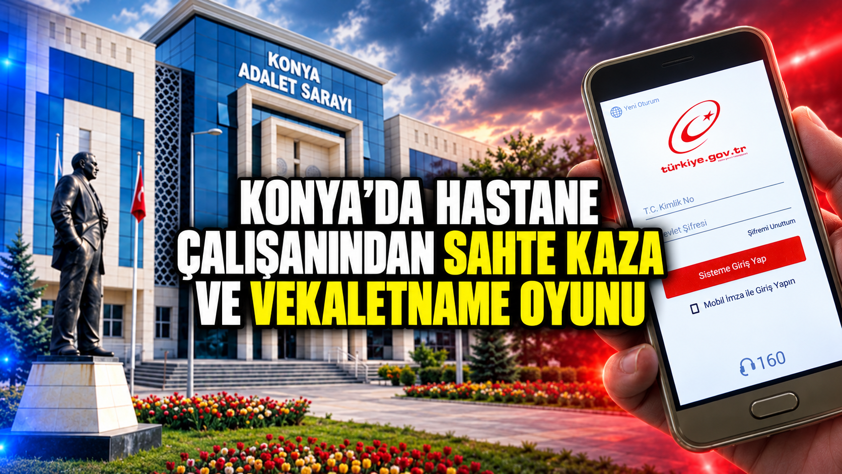 Konya'da hastane çalışanından sahte kaza ve vekaletname oyunu: Gitmedikleri yerde kazaya karışmış gösterildiler!