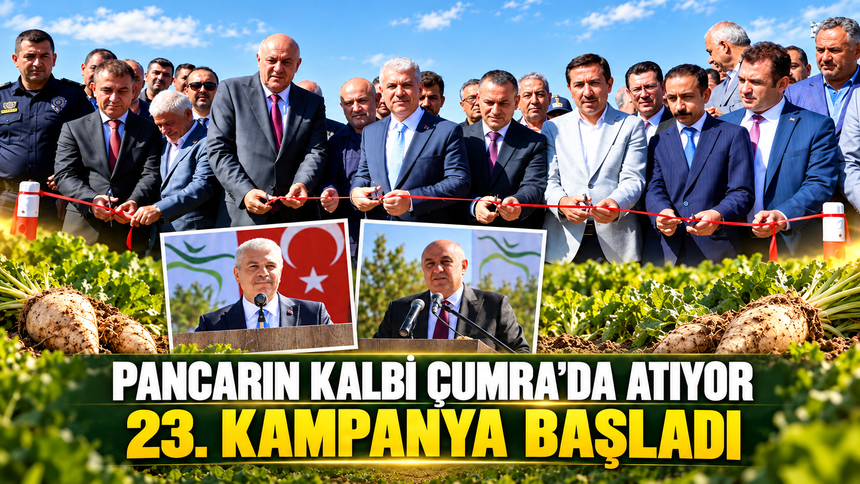 Çumra’da pancar mesaisi başladı: Hedef bereketli bir sezon