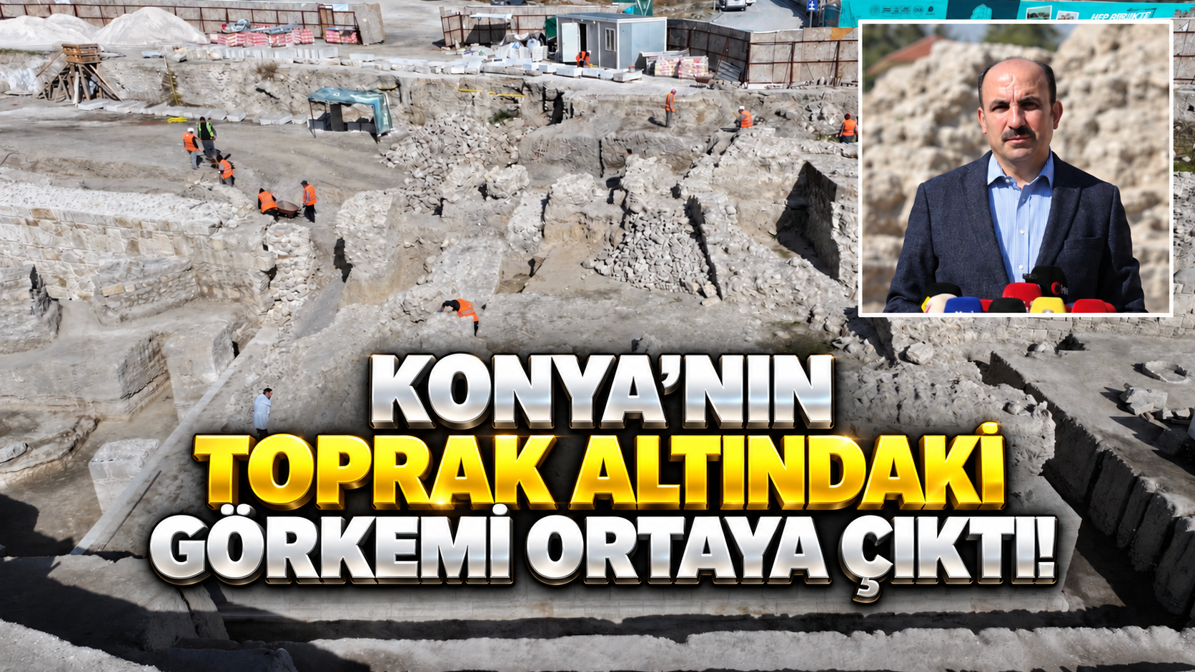 Larende’de büyük keşif: 195 metrelik sur ortaya çıkarıldı!