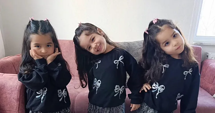 Mucize üçüzler 5 yaşında! Fedakar anne minik kızları ile 5’inci yaşlarını kutladı