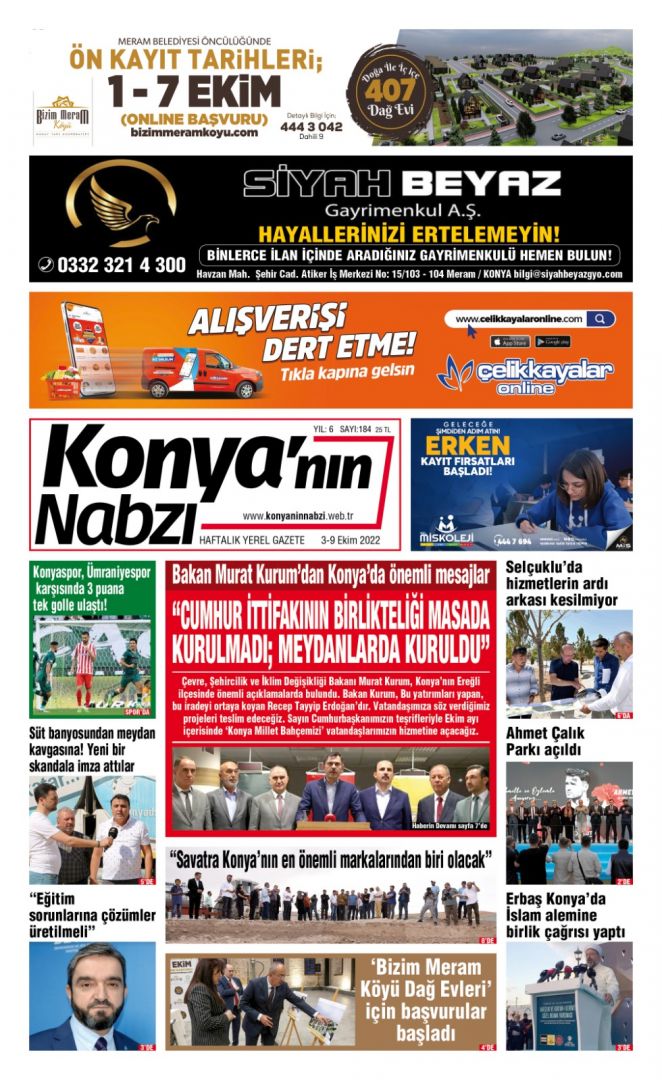 Konya'nın Nabzı Gazetesi -184
