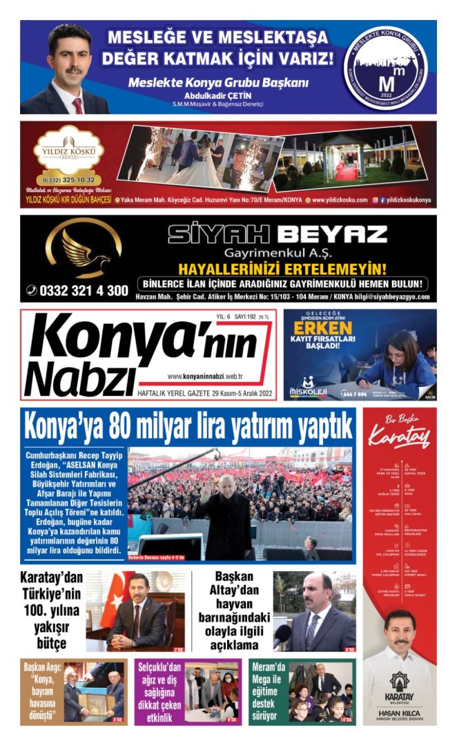 Konya'nın Nabzı Gazetesi -192