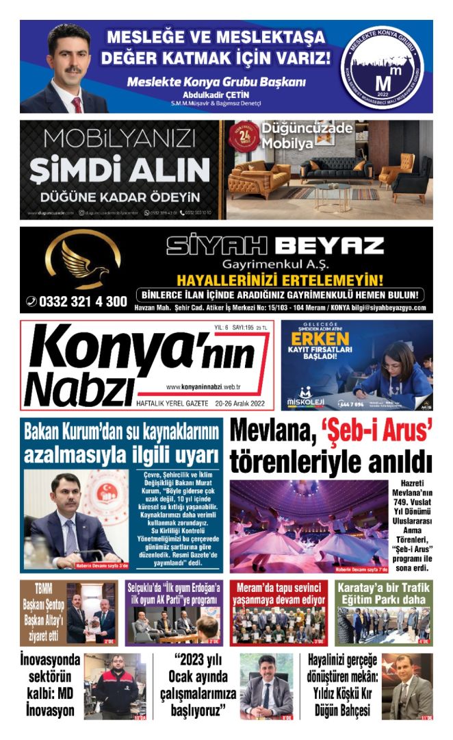Konya'nın Nabzı Gazetesi -195